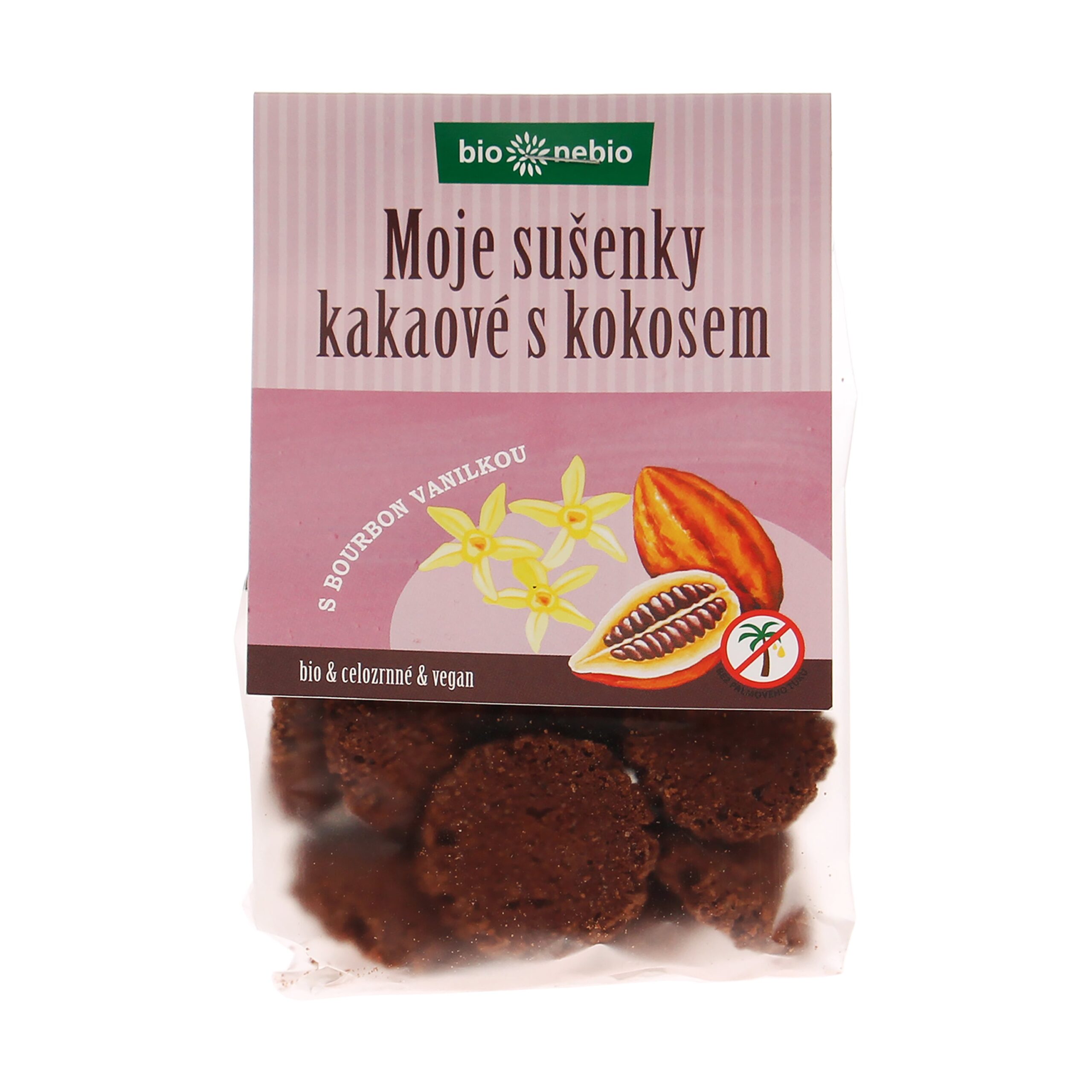 MOJE SUŠENKY kakaové s kokosem 130 g BIO   BIO NEBIO