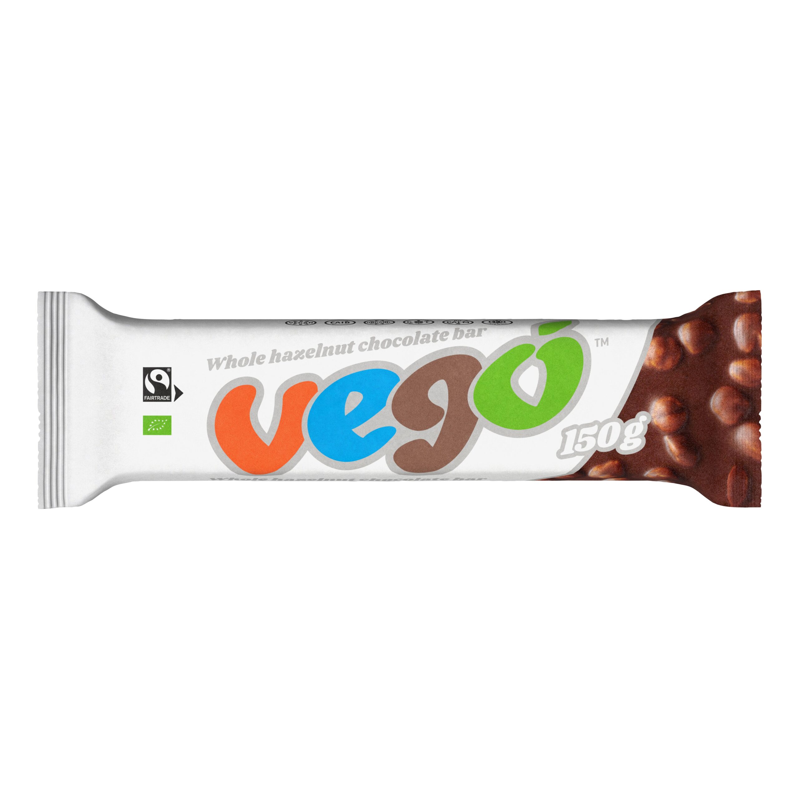 Vego Tyčinka čokoládová s lískovými ořechy BIO (150 g)