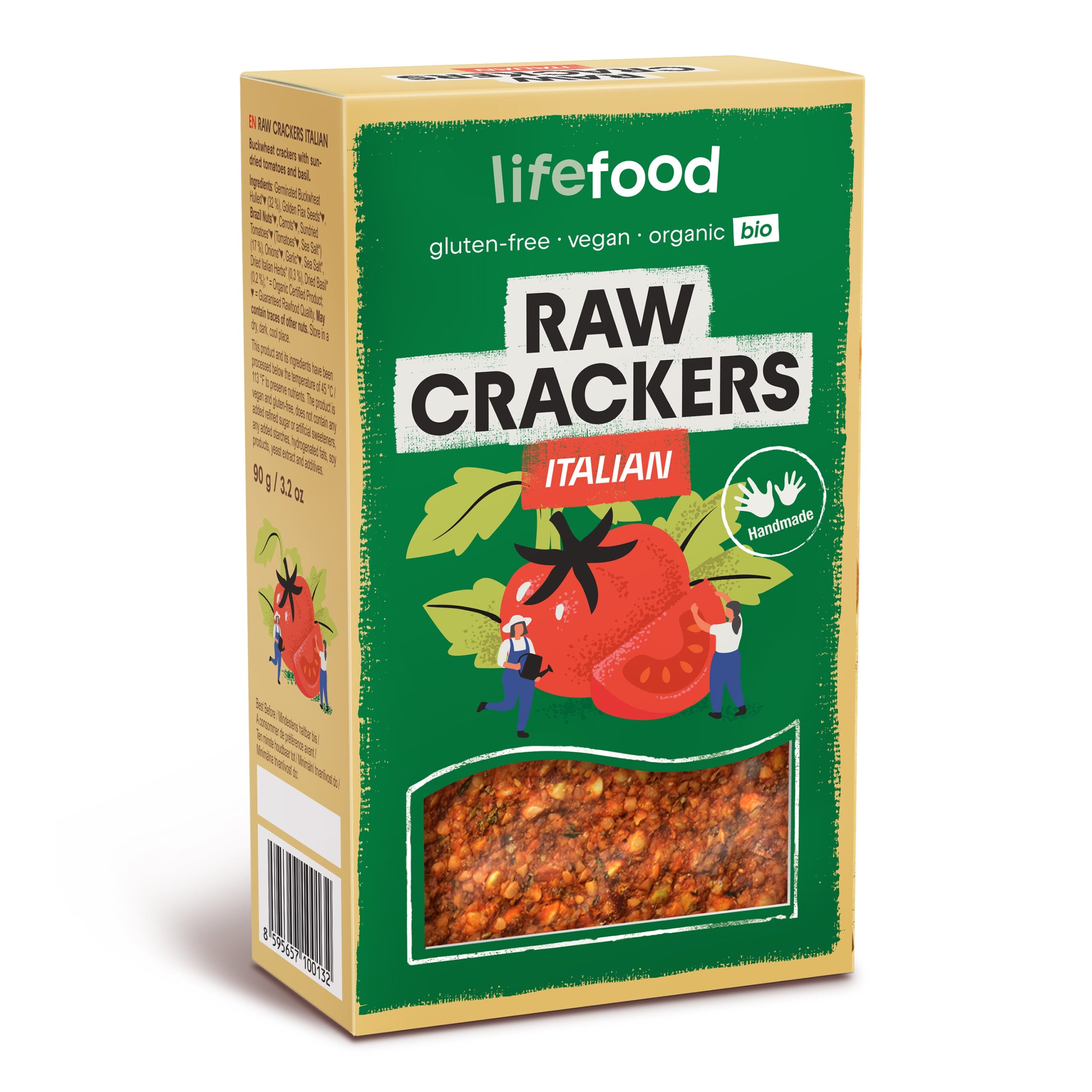 Life Crackers italské RAW 90 g BIO   LIFEFOOD