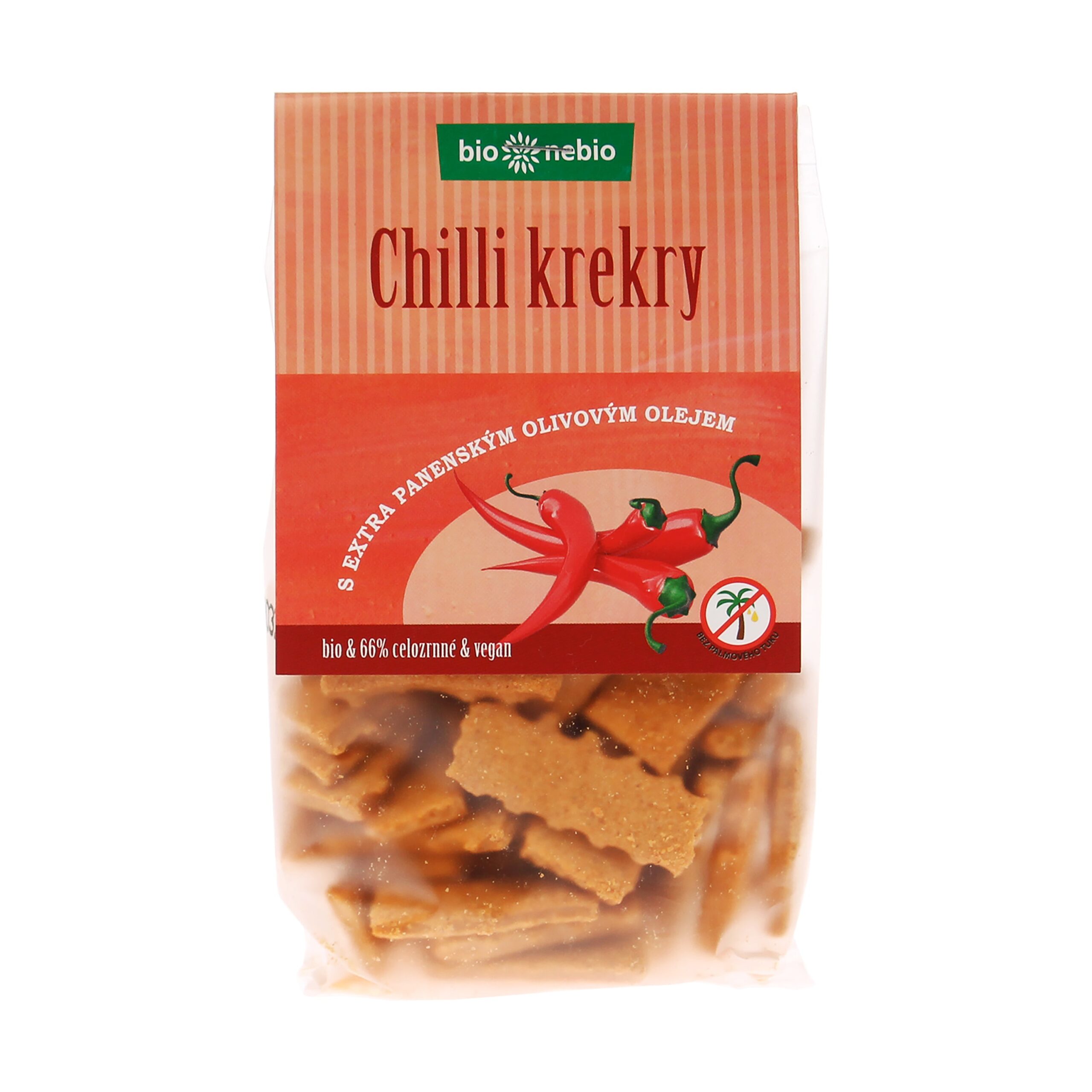 Krekry chilli se slunečnicovým olejem 130 g BIO   BIO NEBIO