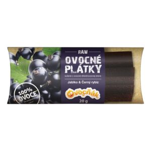 Plátky ovocné jablko-černý rybíz 20 g   OVOCŇÁK