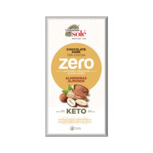 Čokoláda hořká s mandlemi a stévií bez cukru 100 g   SOLÉ