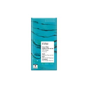 Vivani Čokoláda hořká se solí Fleur de Sel BIO (80 g) - hořko-slané čokoládové potěšení
