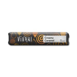 Tyčinka mléčná čokoláda karamel 40 g BIO   VIVANI