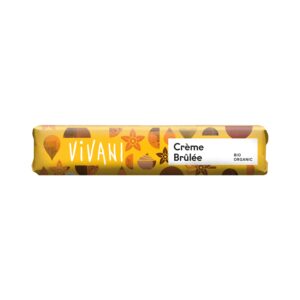 Tyčinka mléčná čokoláda Creme brulée 40 g BIO   VIVANI