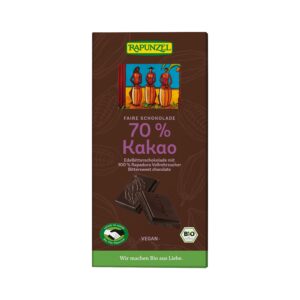 Čokoláda hořká 70 % 80 g BIO   RAPUNZEL