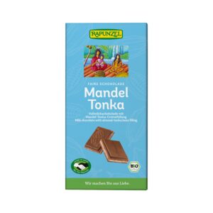 Čokoláda mléčná Mandle Tonka 100 g BIO   RAPUNZEL