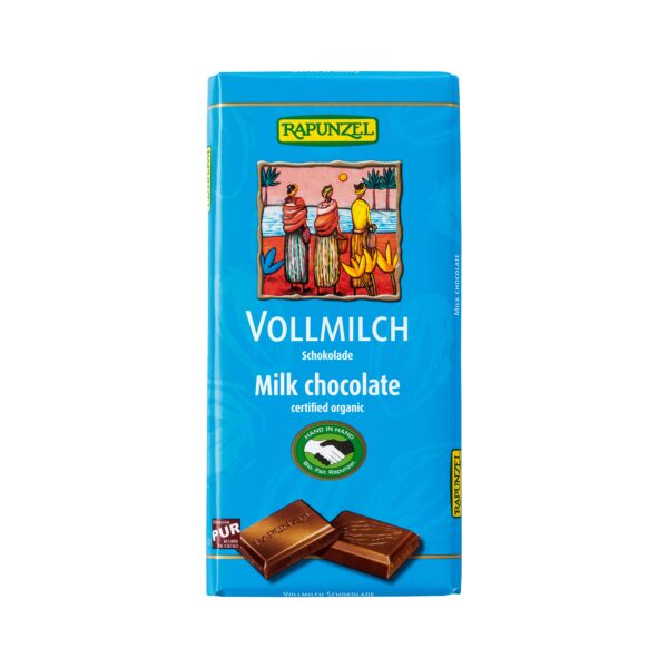 Čokoláda mléčná 38 % 100 g BIO   RAPUNZEL