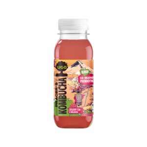 Kombucha zelený čaj s malinou 250 ml   UGO