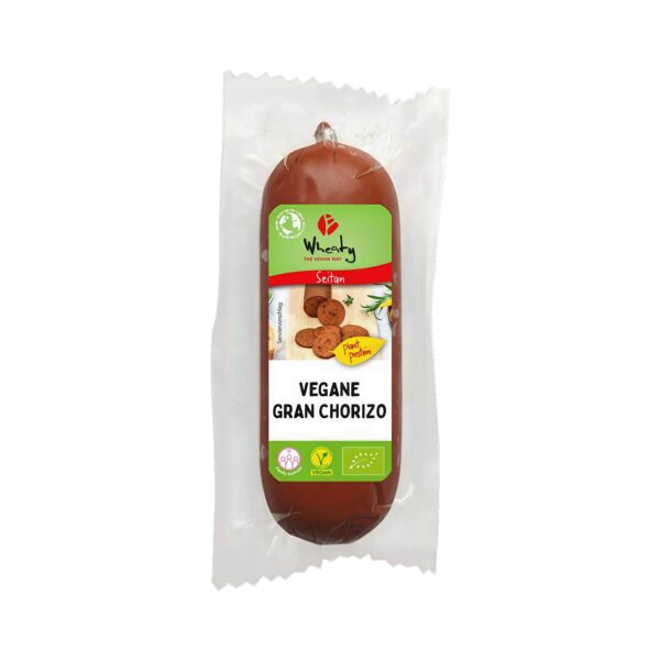 Salám seitan s příchutí chorizo 200 g BIO   WHEATY