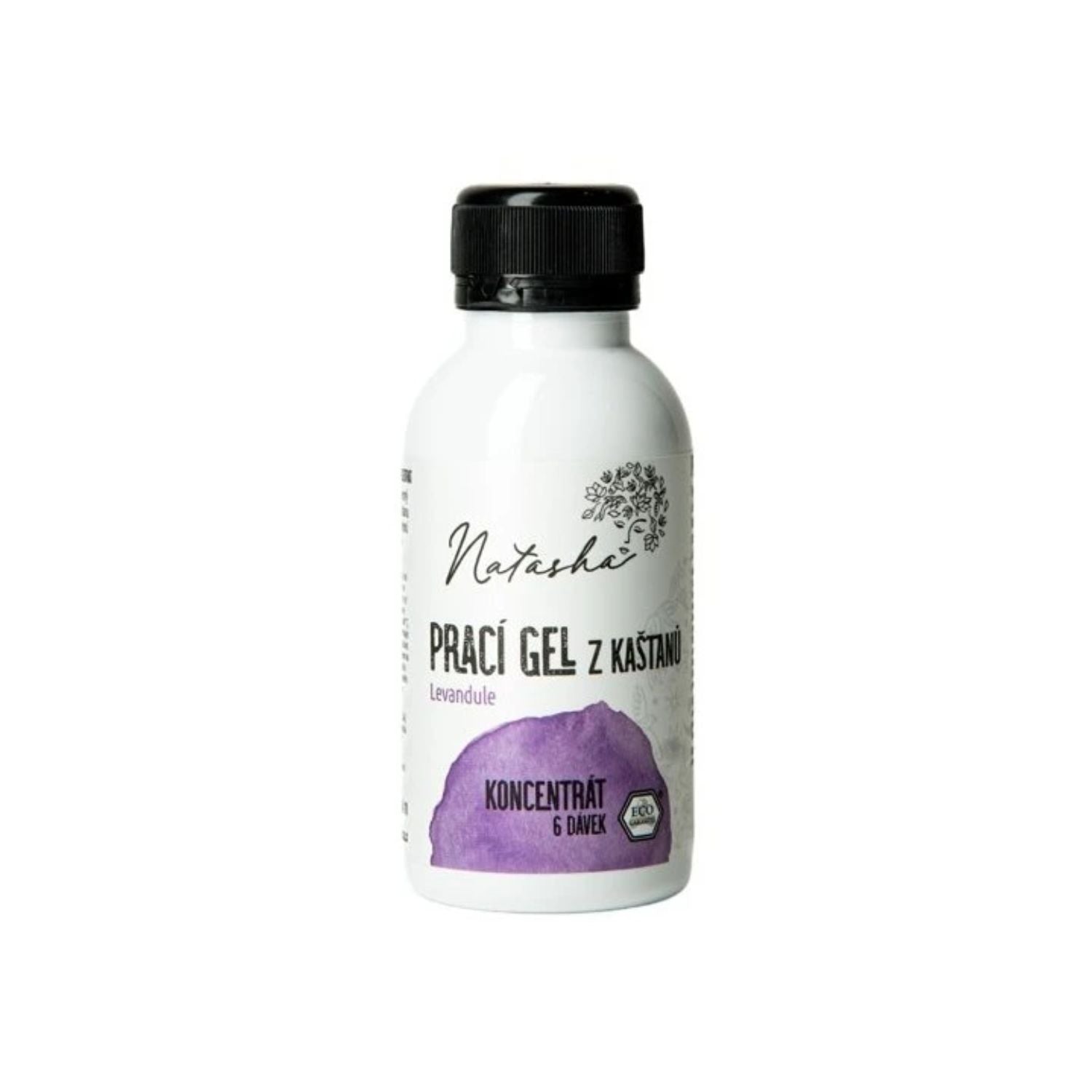 Natasha Prací gel z kaštanů Levandule - koncentrát - 100 ml - 33 pracích dávek v 500 ml