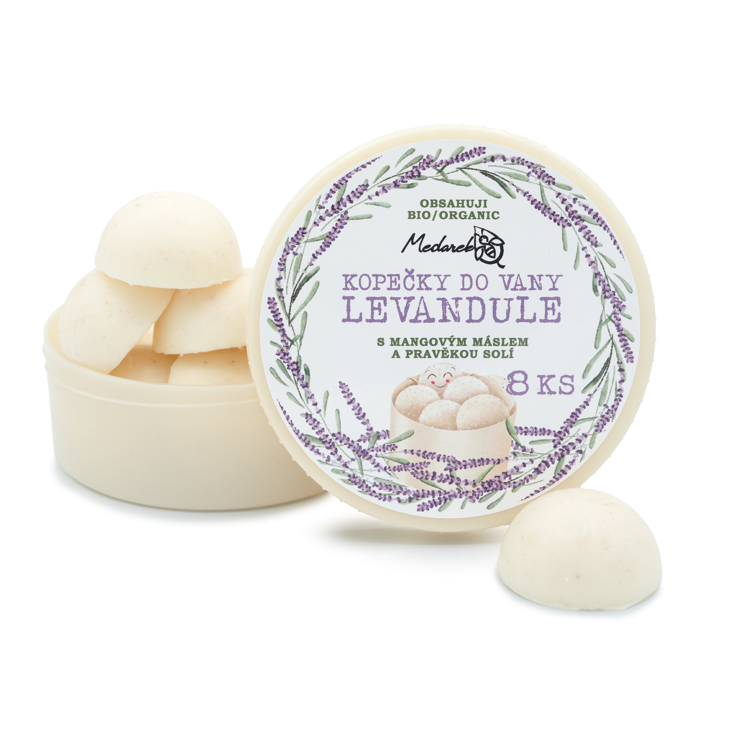 Medarek Kopečky do vany - Levandule (8 ks) - i pro děti od 3 let