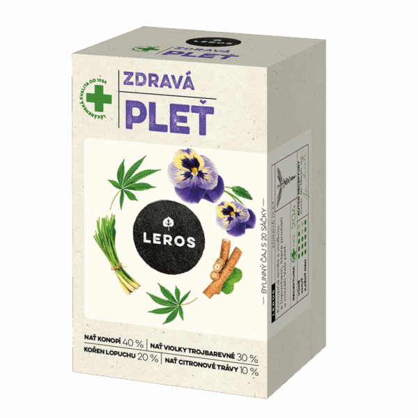 LEROS Bylinný čaj Zdravá pleť - nálev. sáčky (20 x 1,5 g) - pročistí a rozzáří pleť