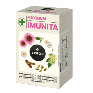 LEROS Bylinný čaj Maximum Imunita - nálev. sáčky (20 x 1,2 g) - s vysokým obsahem echinacey
