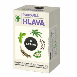 LEROS Bylinný čaj Pokojná hlava - nálev. sáčky (20 x 1,5 g) - zmírňuje tlak na spáncích a čele