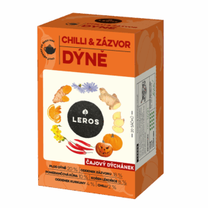 LEROS Čajový dýchánek Chilli, zázvor & dýně - nálev. sáčky (20 x 2 g) - jemně pikantní, hřejivá chuť