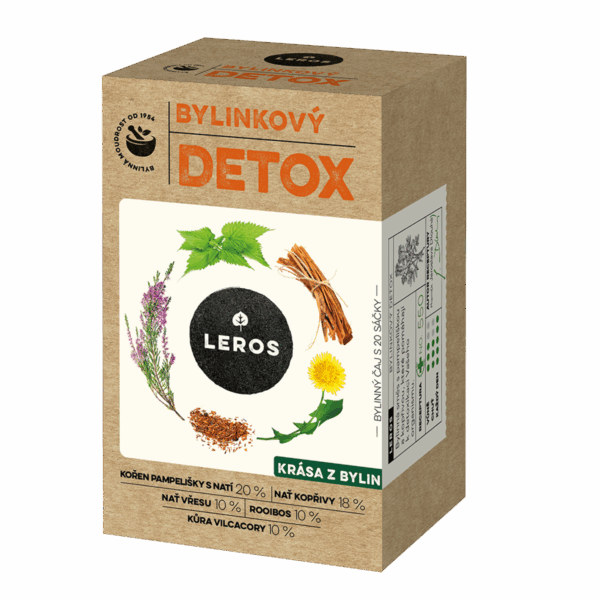 LEROS Bylinný čaj Bylinkový detox - nálev. sáčky (20 x 1,5 g) - pro očistu organismu