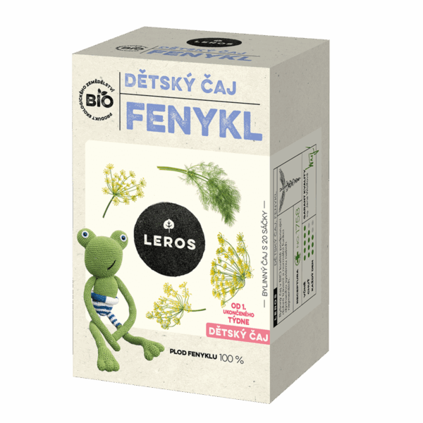 LEROS Dětský čaj Fenykl BIO - nálev. sáčky (20 x 1,5 g) - pro klidné bříško nejmenších