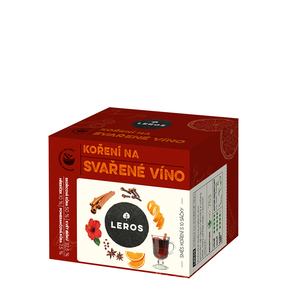LEROS Koření na svařené víno (10 x 2 g) - ideální na zimní večery