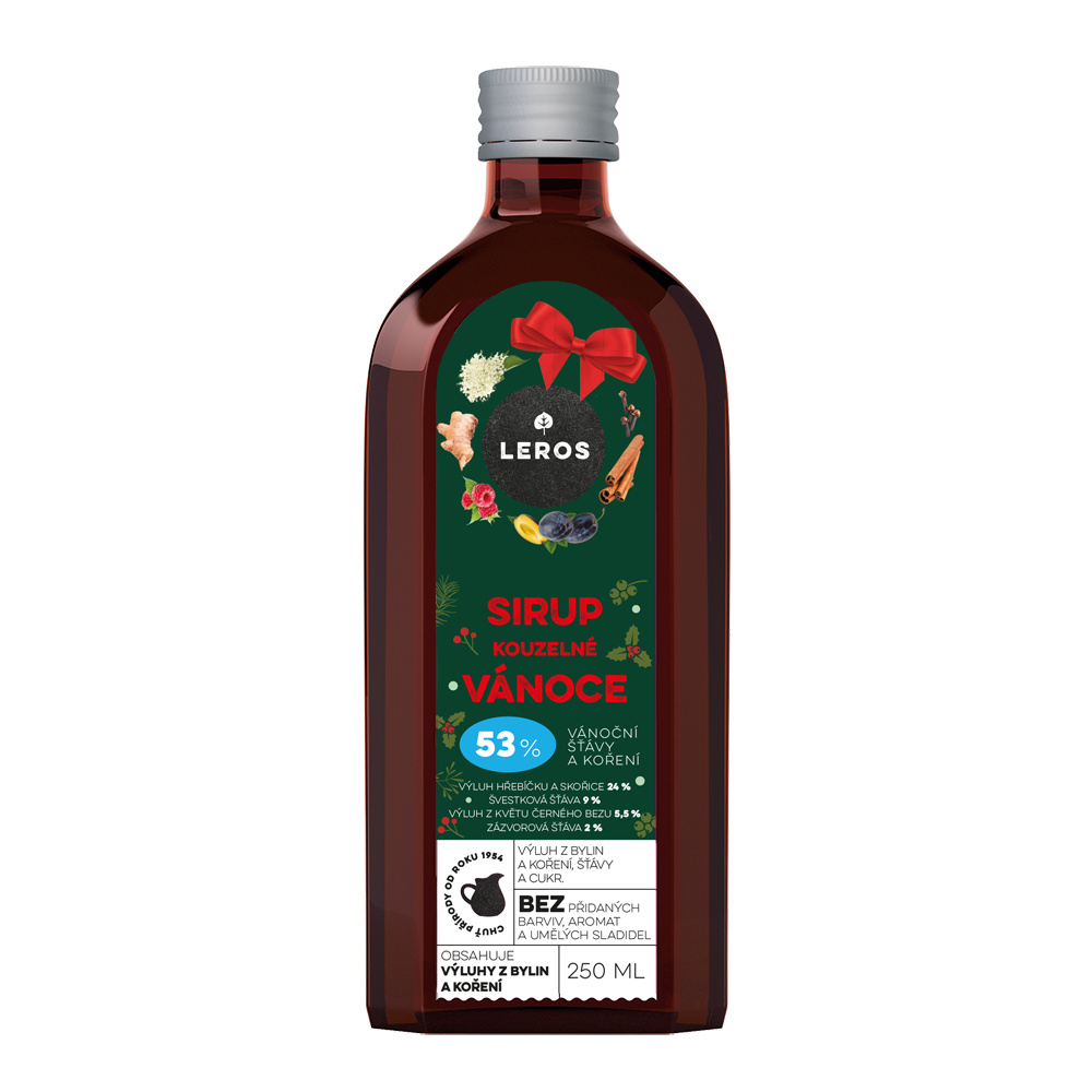 LEROS Sirup Kouzelné Vánoce (250 ml) - mnohostranné použití