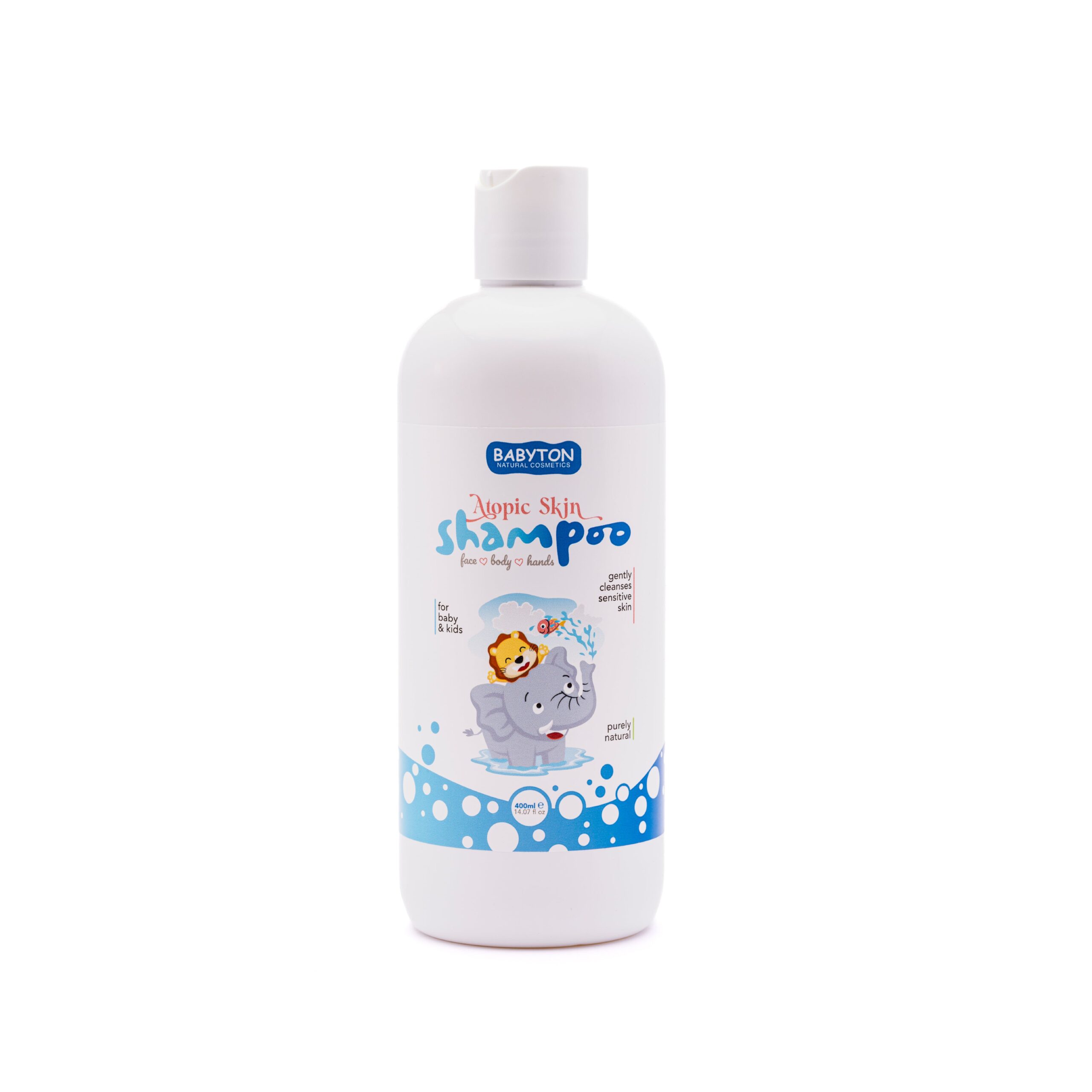 Babyton Dětský sprchový gel a šampon na vlasy 2v1 ATOPIK (400 ml) - s měsíčkem lékařským a aloe vera
