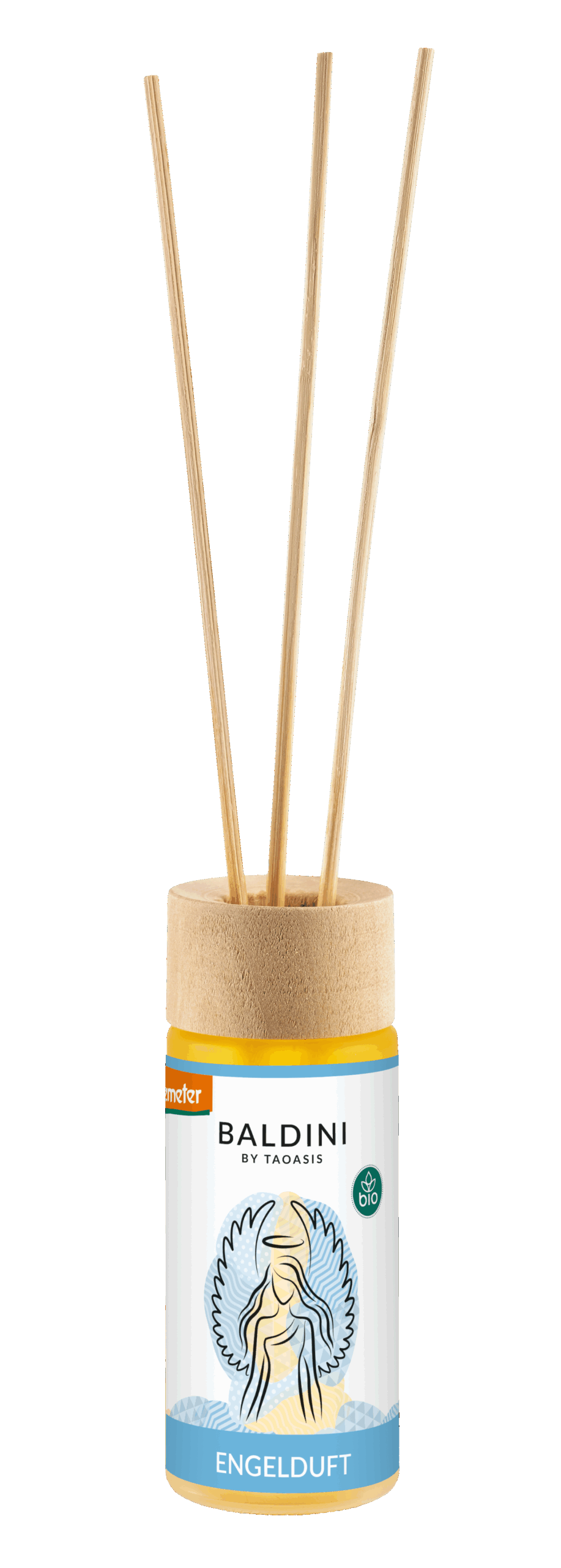 TAOASIS Baldini Aroma difuzér s tyčinkami Angel Scent BIO (50 ml) - euforické, harmonizační a aktivační
