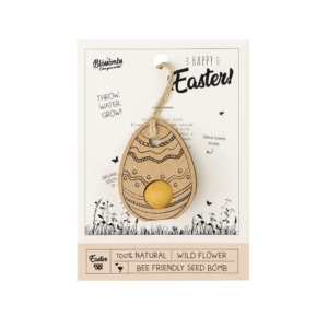 Blossombs Semínková bomba - Dárková dekorace "Veselé Velikonoce" - Vajíčko (1 ks)