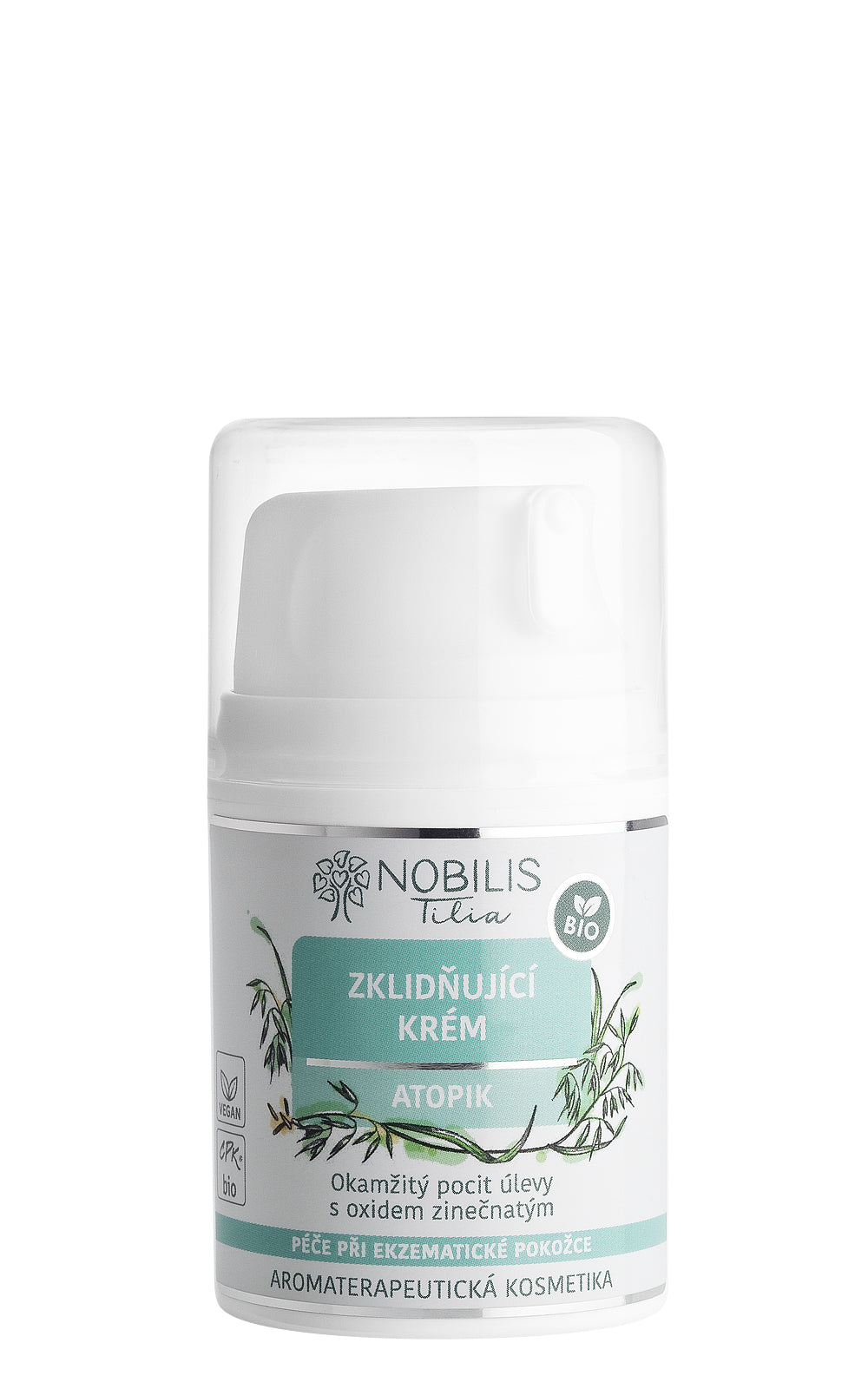 Nobilis Tilia Atopik Zklidňující krém BIO (50 ml) - vhodný pro atopickou pokožku