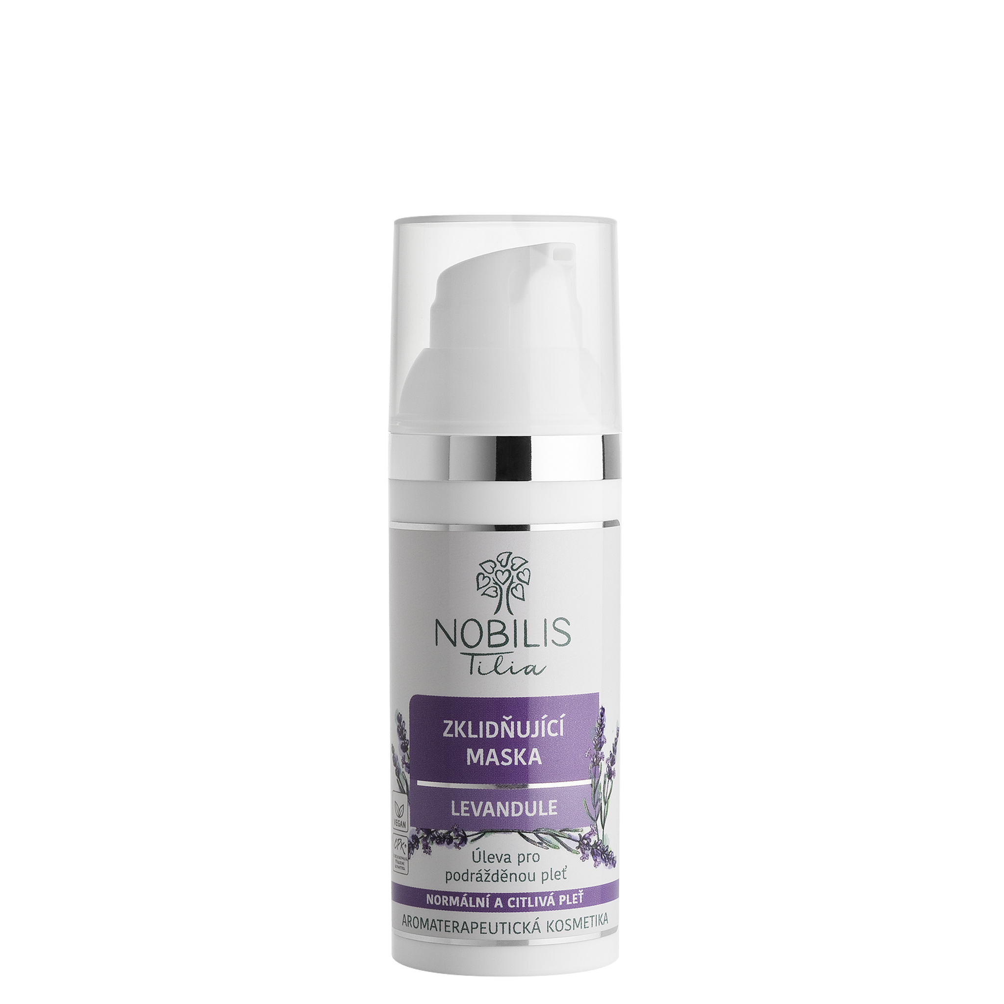 Nobilis Tilia Zklidňující maska Levandule (50 ml) - zrelaxuje a vyživí bioaktivními látkami