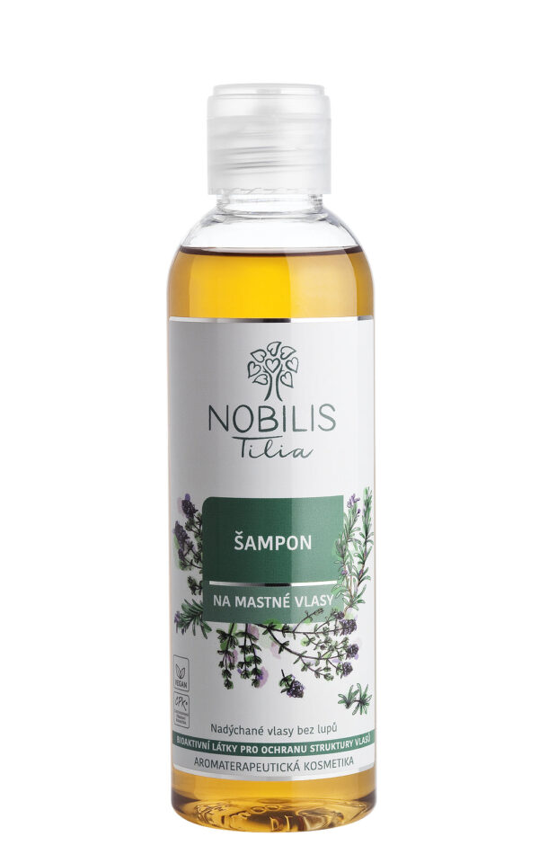 Nobilis Tilia Šampon na mastné vlasy (200 ml) - se zeleným čajem, cpk