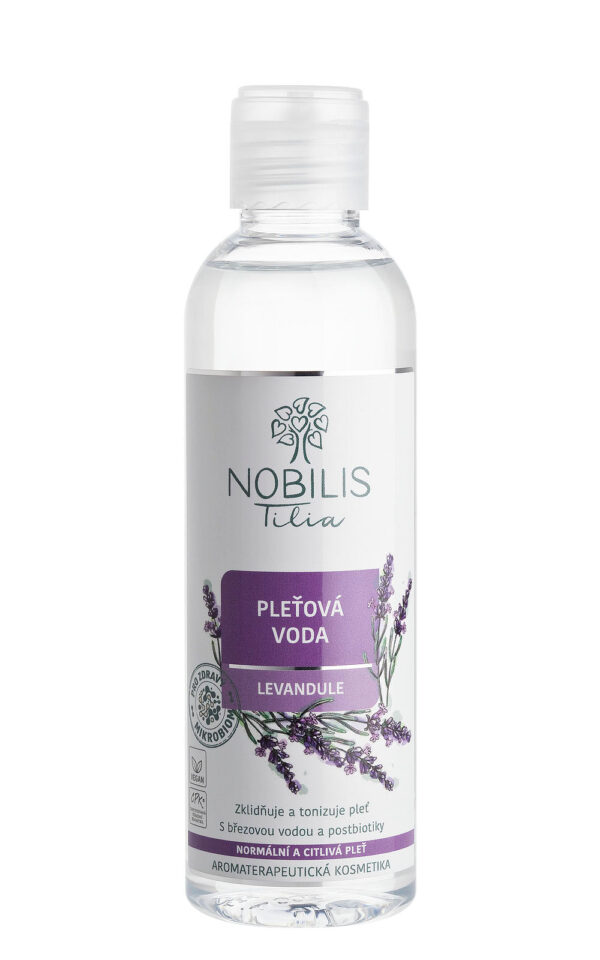 Nobilis Tilia Pleťová voda Levandule - 200 ml - vhodná pro citlivou a smíšenou pleť