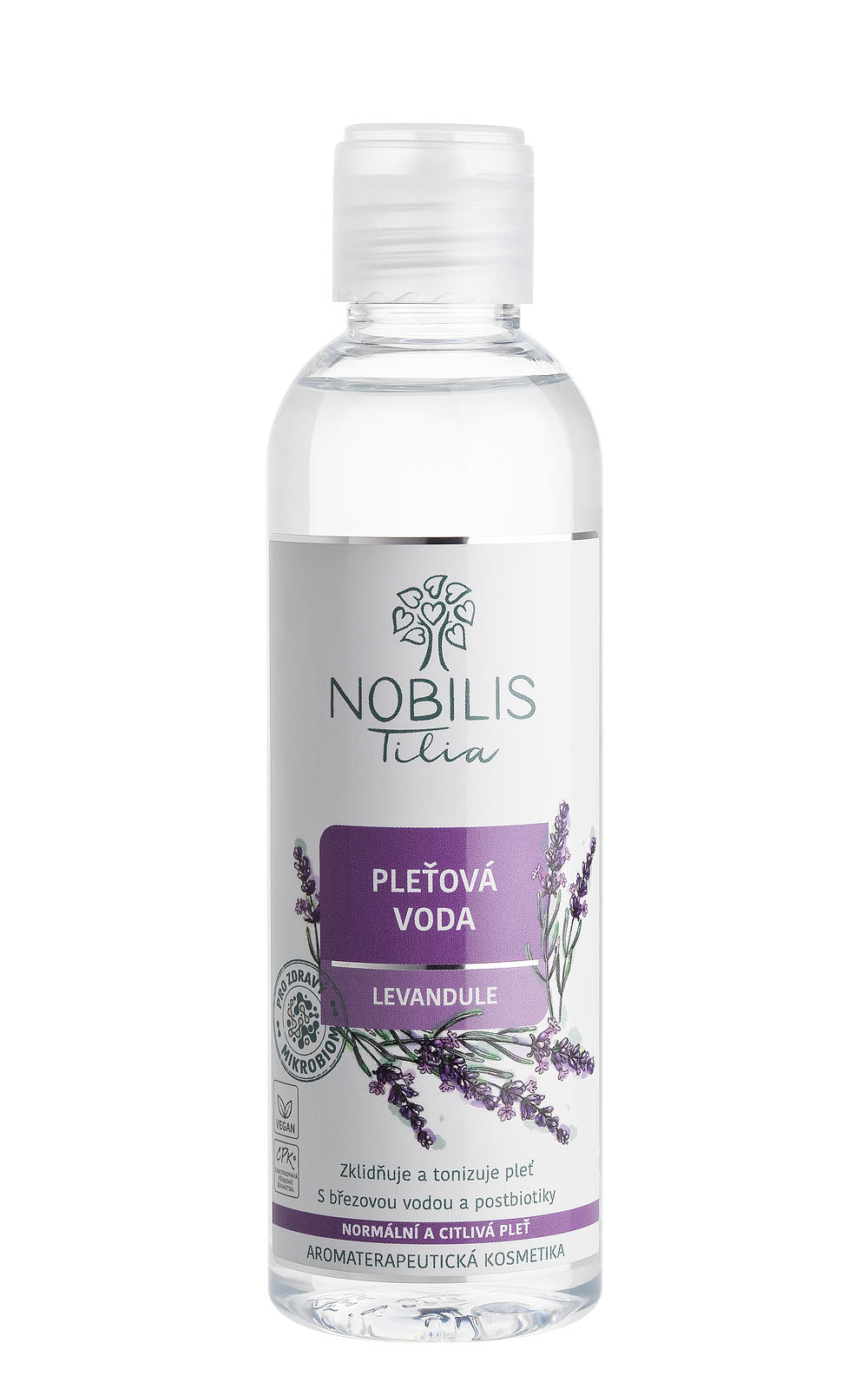 Nobilis Tilia Pleťová voda Levandule - 200 ml - vhodná pro citlivou a smíšenou pleť