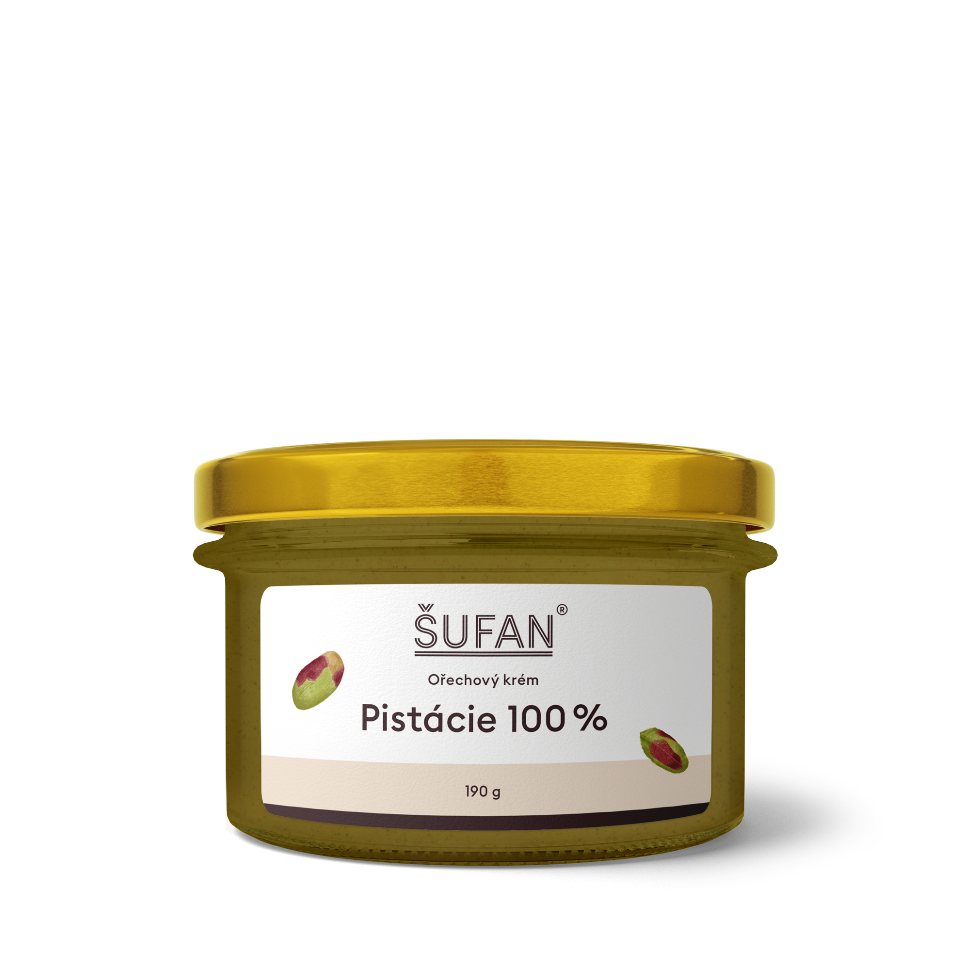 Šufan Pistáciové máslo 100% - 190 g - prvotřídní kvalita bez cukru