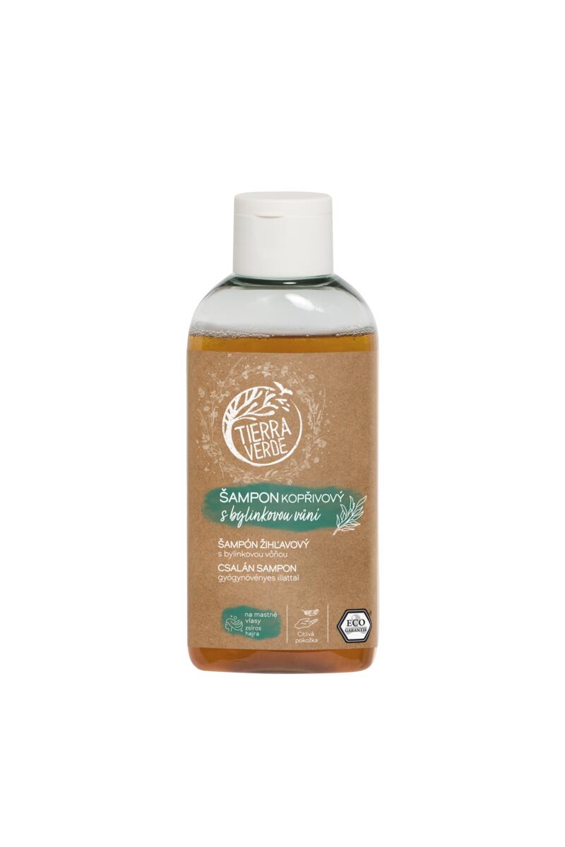 Tierra Verde Šampon kopřivový s bylinkovou vůní - 100 ml - na mastné vlasy