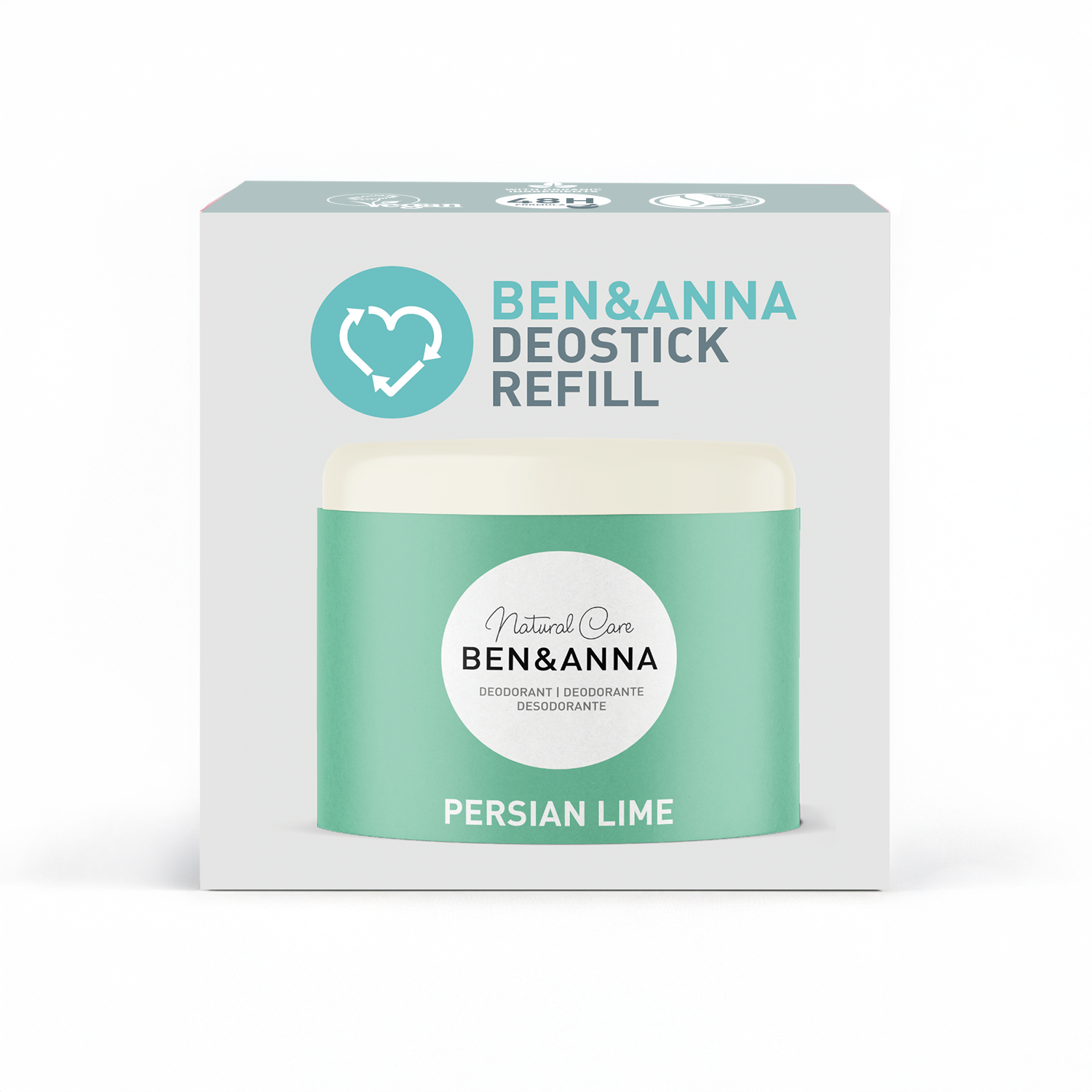 Ben & Anna Refill deodorant (40 g) - Perská limeta - náhradní náplň do aplikátoru