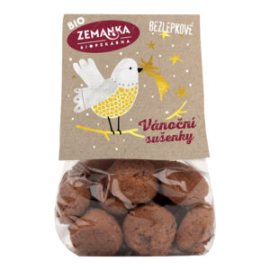 Zemanka Vánoční sušenky s vlašskými ořechy a kořením BIO - bezlepkové (100 g) - vánoční mlsání bez lepku