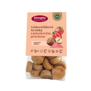 Zemanka Hrudky lískooříškové s jahodovým prachem BIO (100 g)