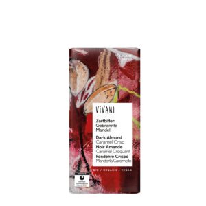 Vivani Čokoláda hořká s mandlemi a karamelem 55 % BIO (80 g)