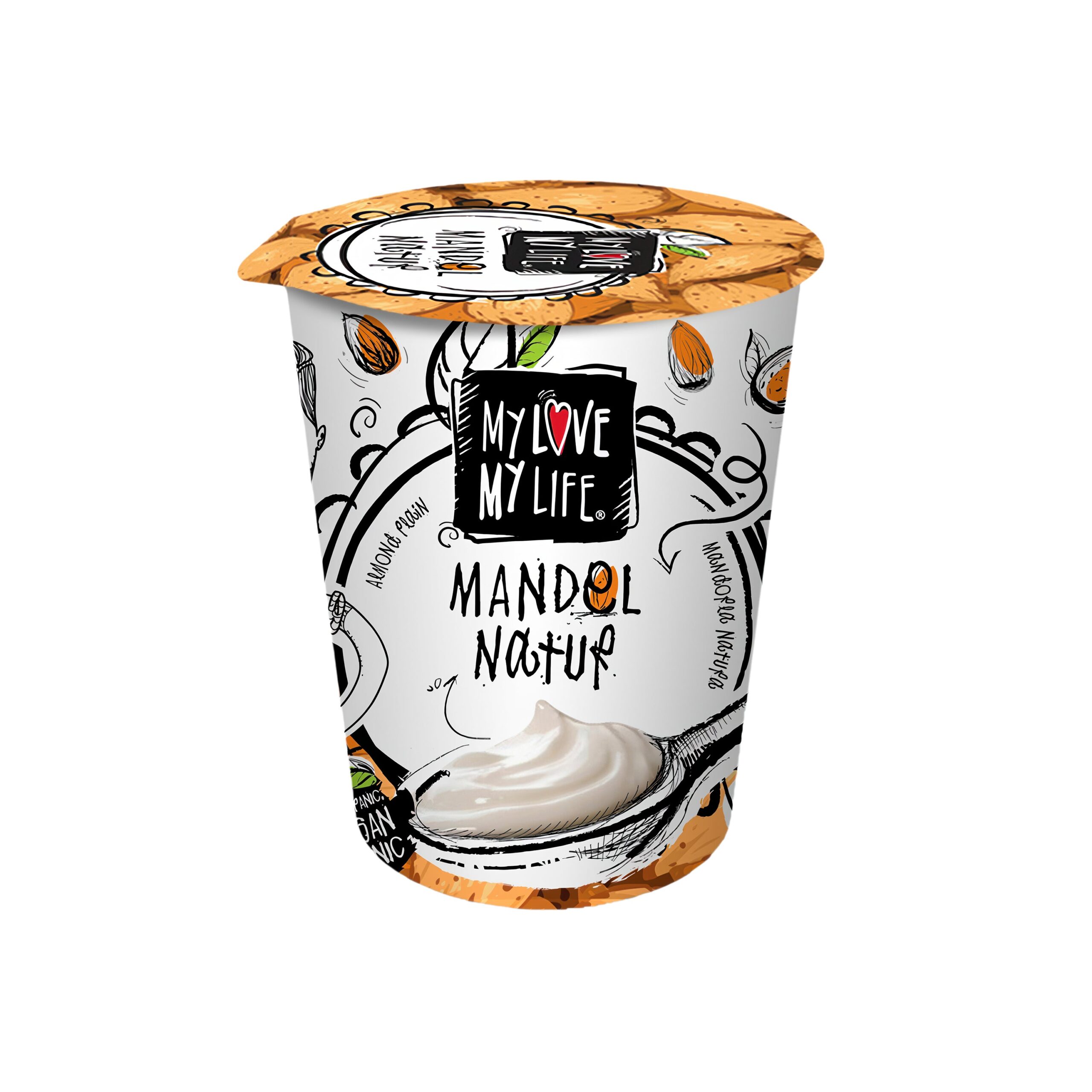 Zakysaný mandlový bílý 400 g BIO   MY LOVE MY LIFE