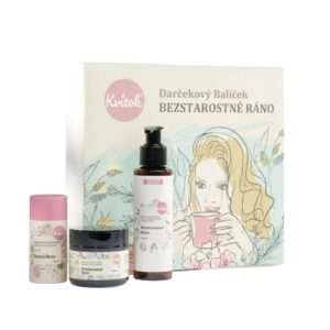 Kvitok Dárkový kosmetický balíček Bezstarostné ráno - luxusní dárek pro ženu