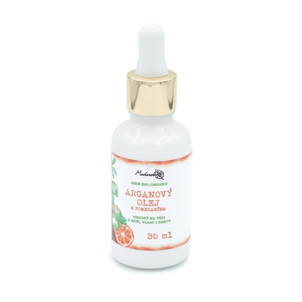 Medarek Arganový olej s pomerančovým olejem BIO (30 ml) - pro péči o pokožku, vlasy i nehty