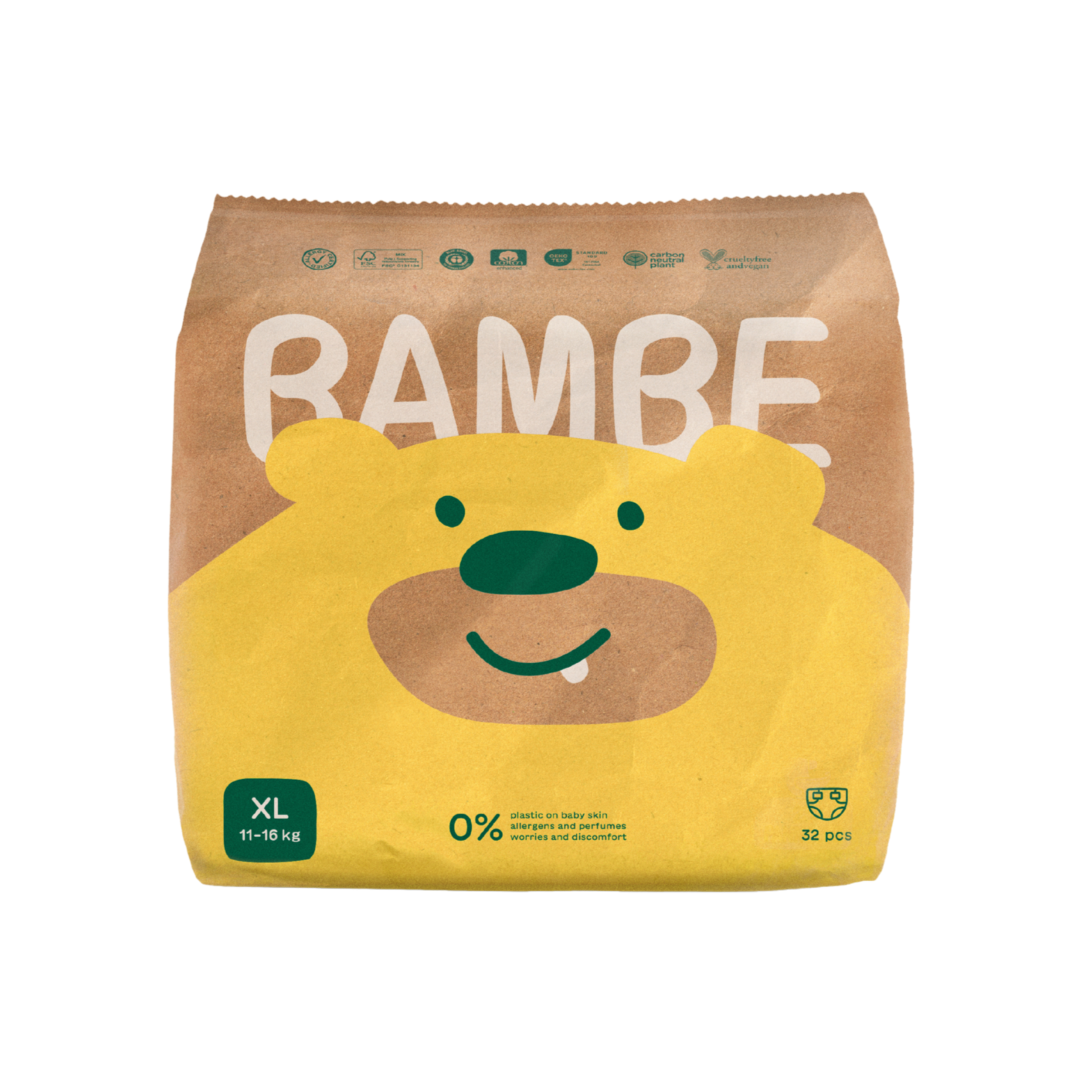 Bambe Ekoplenky - vel. XL (11 - 16 kg) (32 ks) - vyrobeno v česku