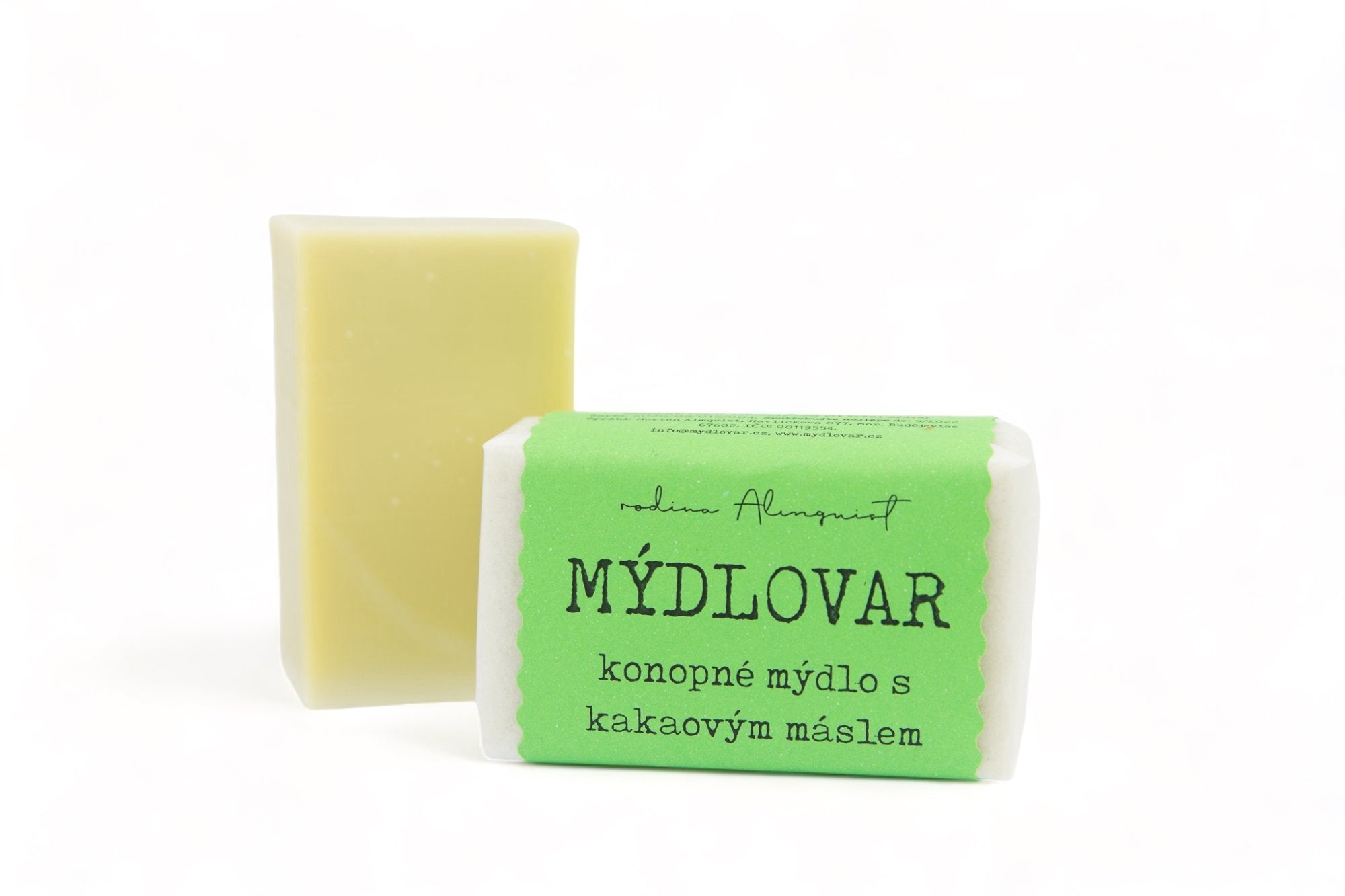Mýdlovar Konopné mýdlo s kakaovým máslem - 120 g - i pro suchou a problematickou pokožku
