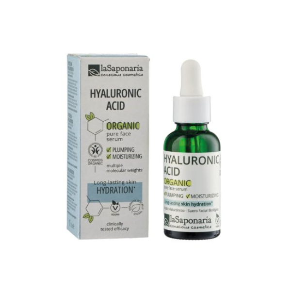 laSaponaria Pleťové sérum - Kyselina hyaluronová BIO (30 ml) - hydratuje a zpevňuje pleť - Obrázek 2