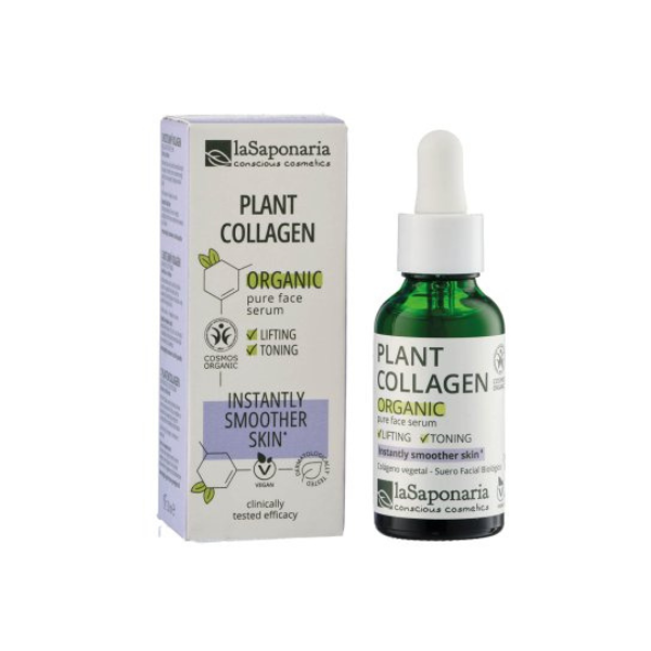 laSaponaria Pleťové sérum - Rostlinný kolagen BIO (30 ml) - pro hladší a pevnější pleť - Obrázek 2