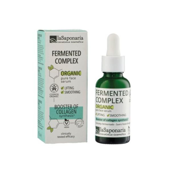 laSaponaria Pleťové sérum - Fermentovaný komplex BIO (30 ml) - pro pružnější, zářivější a hladší pleť - Obrázek 2