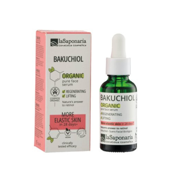 laSaponaria Pleťové sérum - Bakuchiol BIO (30 ml) - pro mladistvý vzhled pleti - Obrázek 2