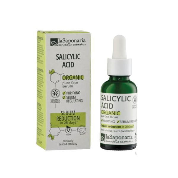 laSaponaria Pleťové sérum - Kyselina salicylová BIO (30 ml) - pro pleť se sklony k akné - Obrázek 2