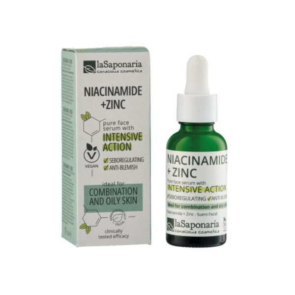 laSaponaria Pleťové sérum - Niacinamid + Zinek (30 ml) - pro mastnou a smíšenou pleť - Obrázek 2