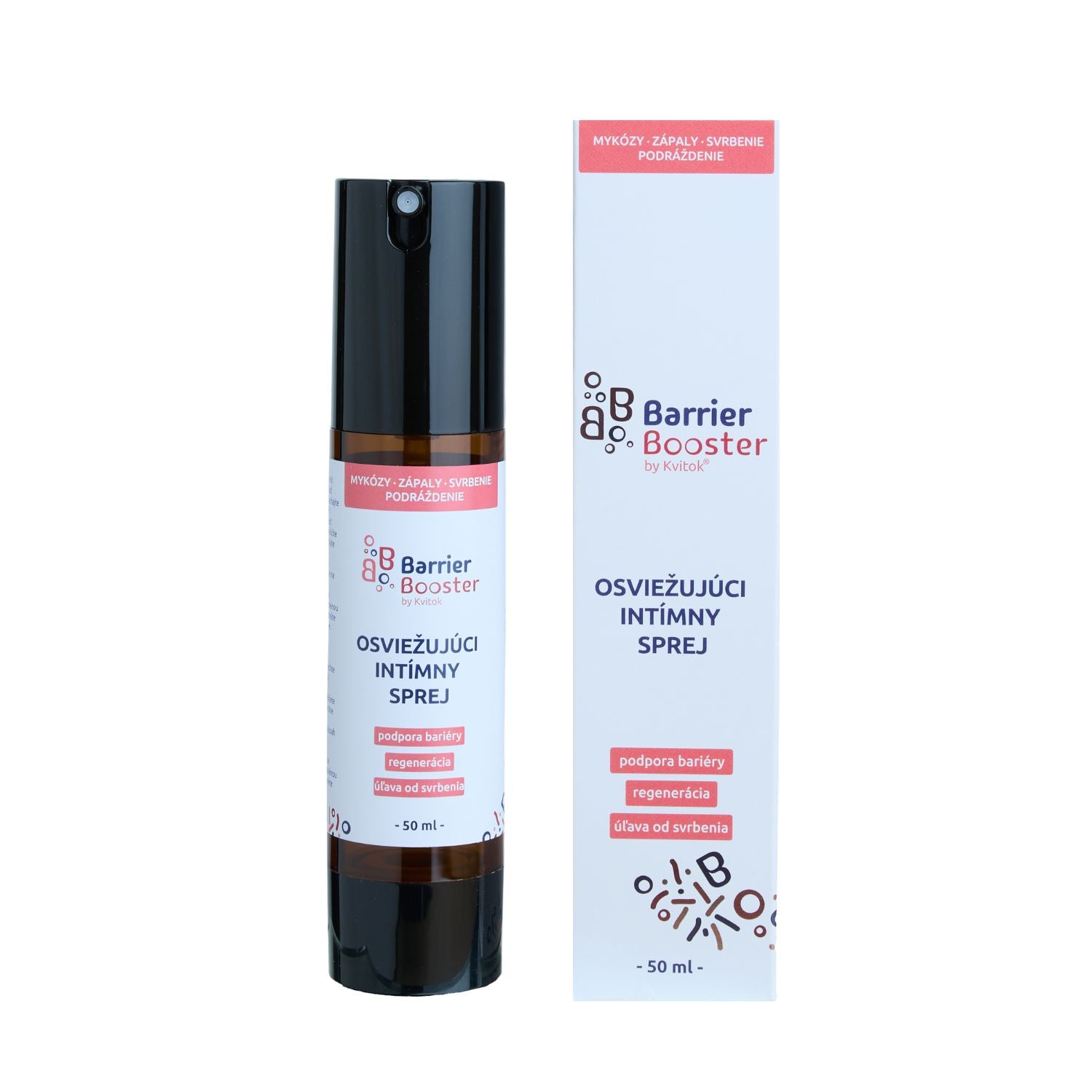 Kvitok Barrier Booster Osvěžující intimní sprej (50 ml) - udržuje přirozené ph 4.5 - Obrázek 2